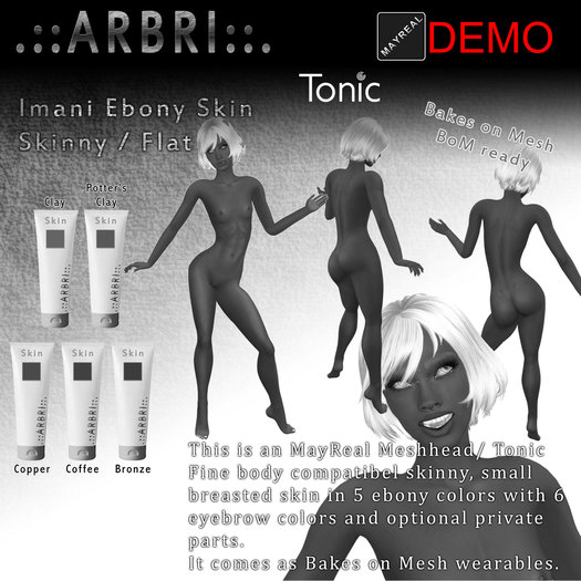 .::Arbri::. Imani Ebony Skin Demo (BoM)