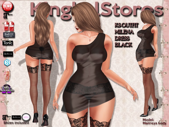 150 KS OUTFIT MILENA DRESS BLACK