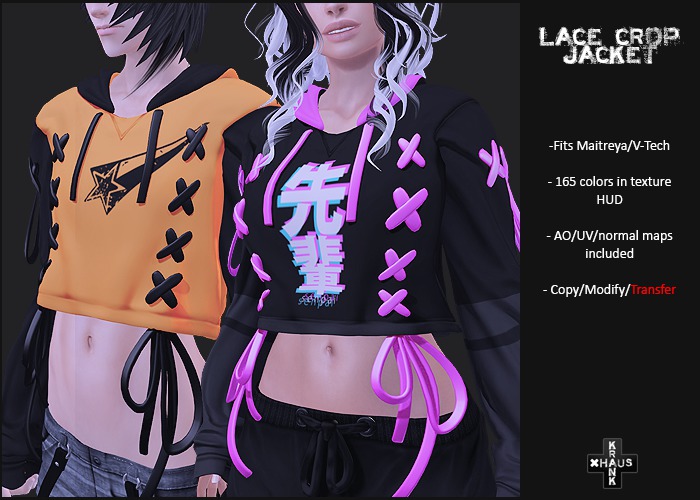 krankhaus - Maitreya/V-Tech - Laced Crop Jacket