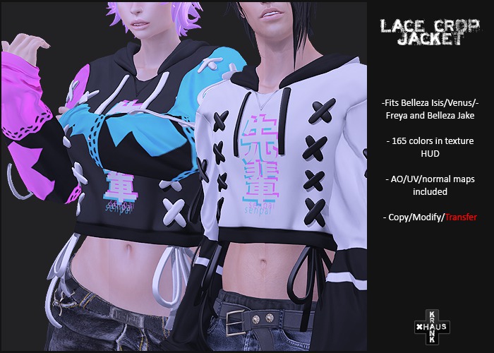 krankhaus  - Belleza - Laced Crop Jacket