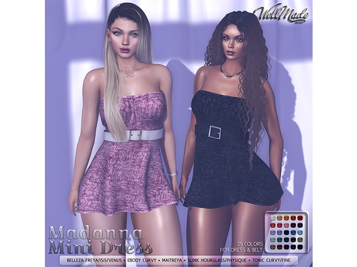[WellMade] Madanna Mini Dress
