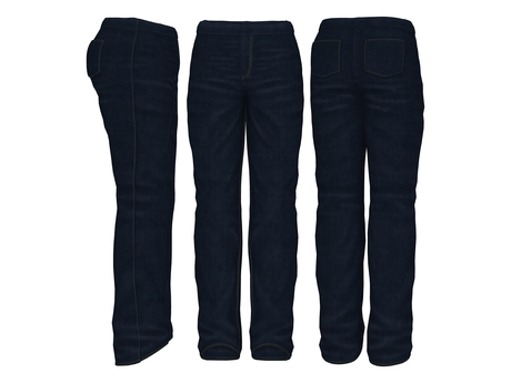 Second Life Marketplace - FullPerm Men's Classic Straight Denims Slink