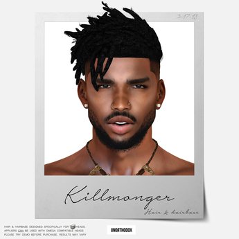 Second Life Marketplace - Unorthodox Killmonger Hair -- FATPACK
