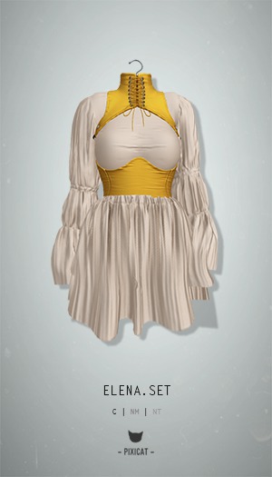 -Pixicat- Elena.Set (Yellow)