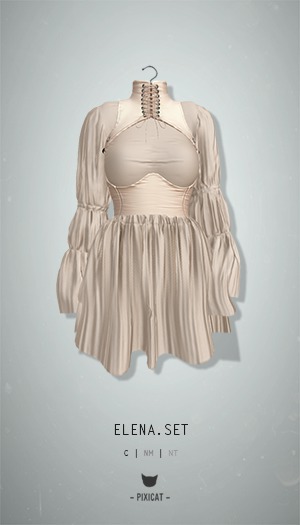 -Pixicat- Elena.Set (Cream)