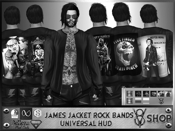 +DEMO+V8 SHOP+ JAMES JACKET ROCK BANDS HUD 5 TEXTURES
