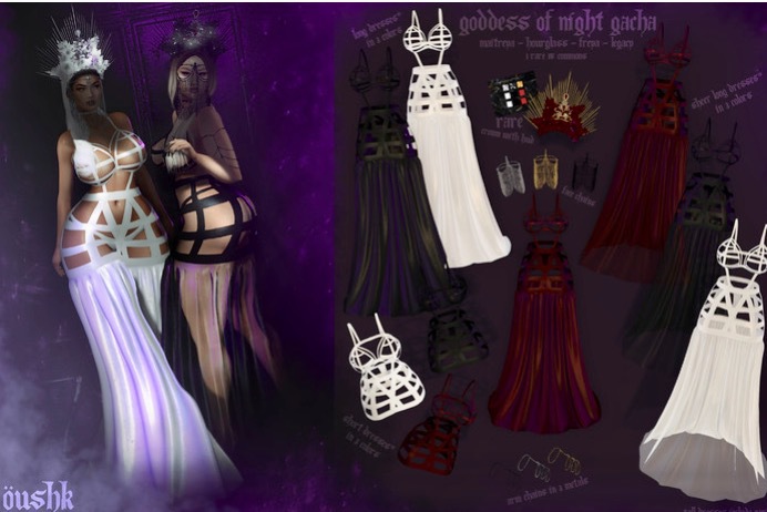 :oushk - Goddess of Night - Arm Chain - Maitreya - Black