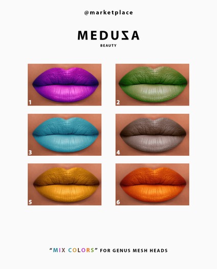 MEDUZA GENUS MIX COLORS MATTE LIPSTICK