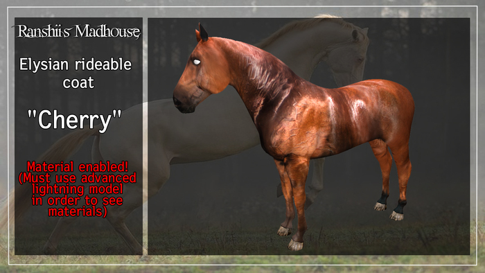 *RMH* Elysian Rideable coat "Cherry" - Boxed