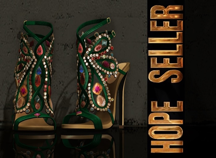 [HS] Diamonds Heels [ Emerald ]BOX