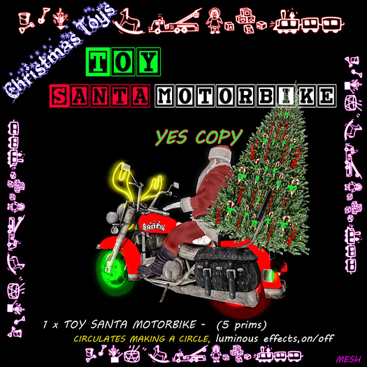 TOY SANTA MOTORBIKE- box