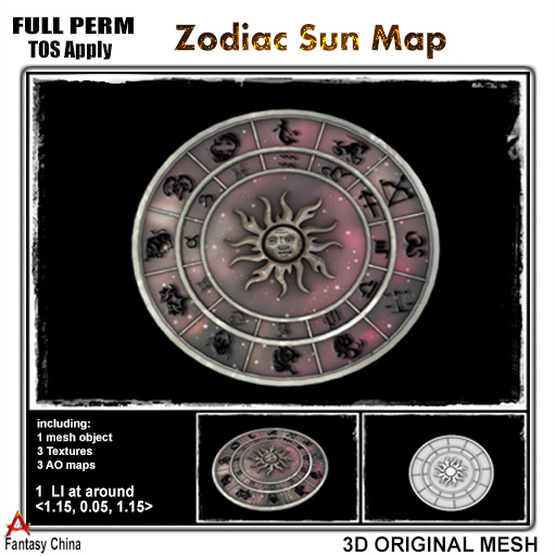 Full Perm Zodiac Sun Map 