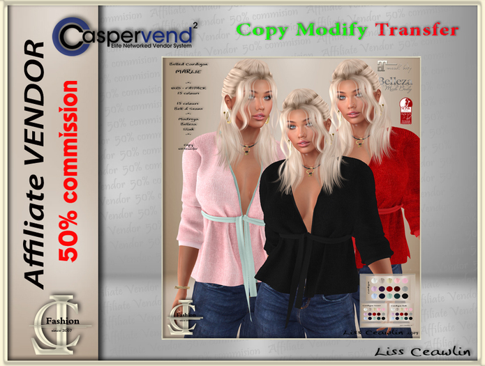 LC  Affiliate Vendor - Marlie Cardigan [8 vendors]