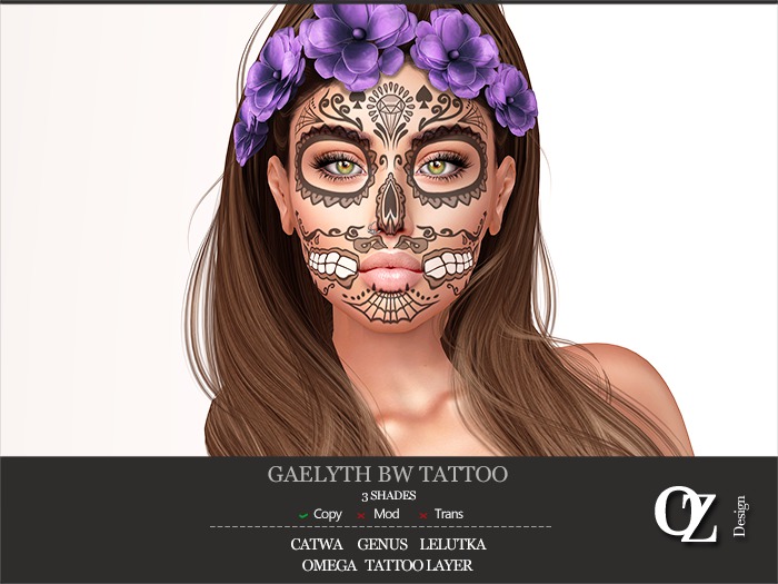 Oz Design : Gaelyth BW Tattoo
