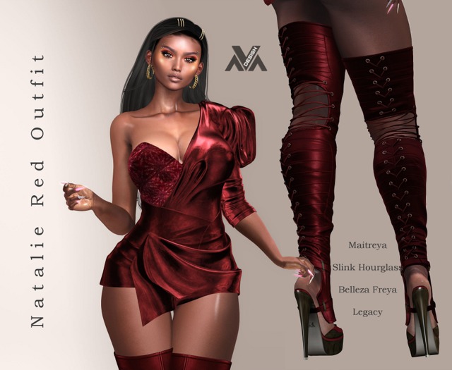 Natalie Full Outfit - Red