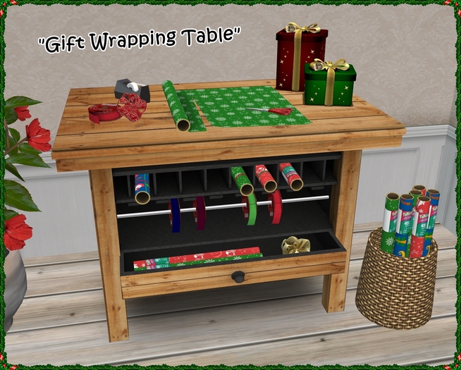 "Gift Wrapping Table" Decor by Sej
