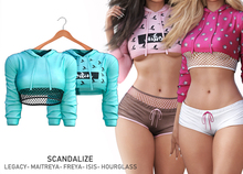 SCANDALIZE. Nayar Top. Aqua
