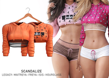 SCANDALIZE. Nayar Top. Orange