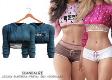 SCANDALIZE. Nayar Top. Marine