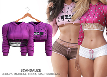 SCANDALIZE. Nayar Top. Lila