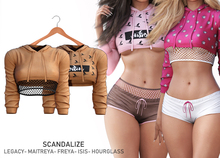 SCANDALIZE. Nayar Top. Gold