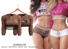 SCANDALIZE. Nayar Top. Brown