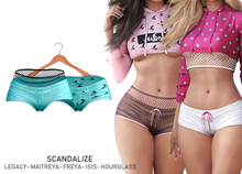 SCANDALIZE. Nayar Shorts. Aqua
