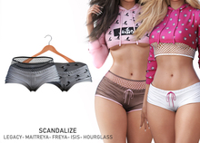 SCANDALIZE. Nayar Shorts. Grey