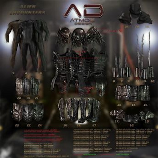 [AD] - Alien Encounters SET - GAUNTLET R - Gianni - Dark Grey