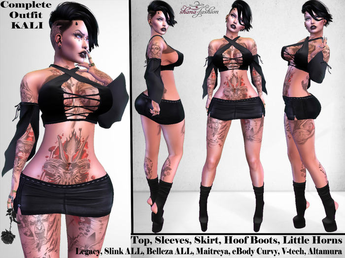 Gothic Full Outfit KALI Demo