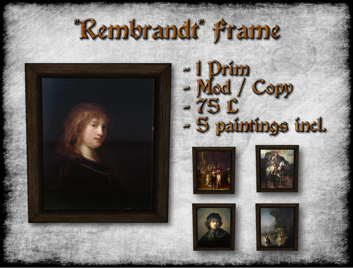 ***TGI*** Rembrandt Frame (BAG)