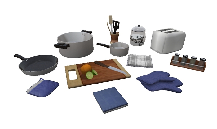 Mesh Kitchen Accessories Set