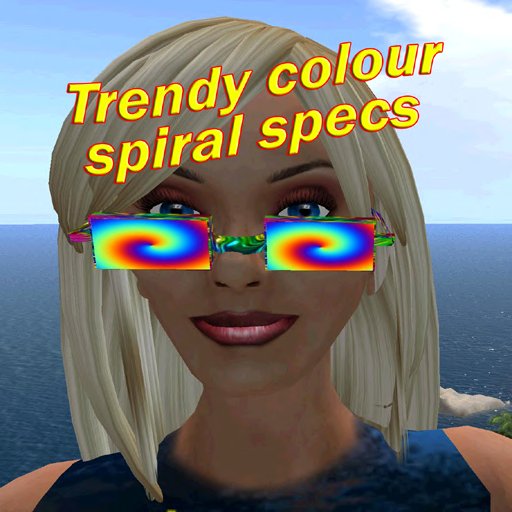 Trendy Colour Spiral spectacles