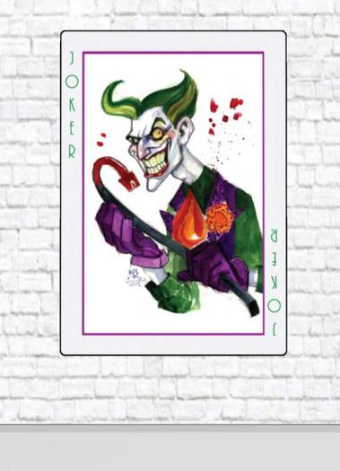 Card Joker Wall Decal - Full Perm