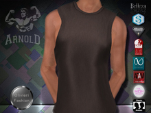 ARNOLD MUSCLE SHIRT - BROWN