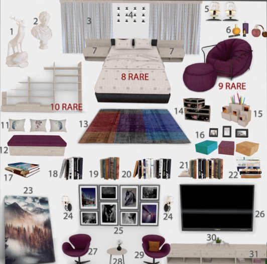 8#Torika Lastochka Bed RARE