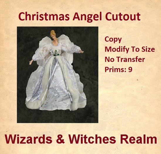 Christmas Angel Cutout