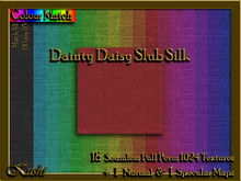 Dainty Daisy Slub Silk Textures