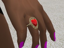 TM Curlicue Heart RH Ring - Color Change - Resize - Brightness - Right Hand Ring