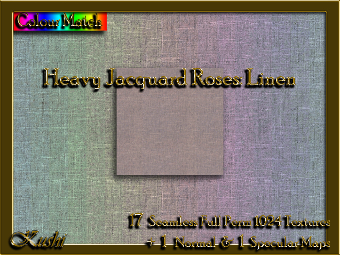 Heavy Jacquard Roses Linen Textures