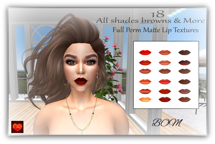 18 all shades brown & more full perm matte lip textures