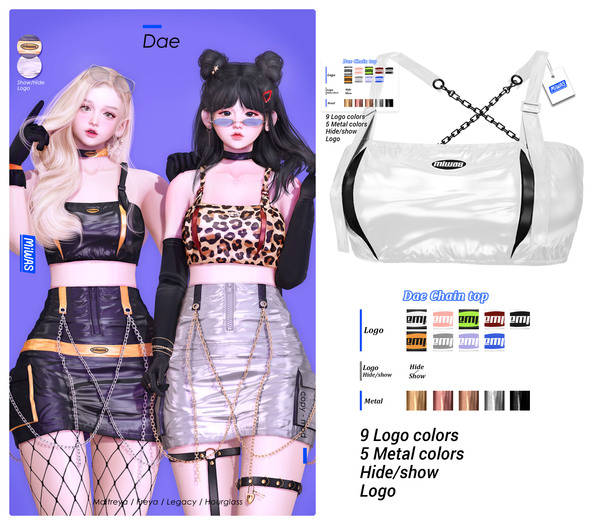 MIWAS / Dae Chain top #White