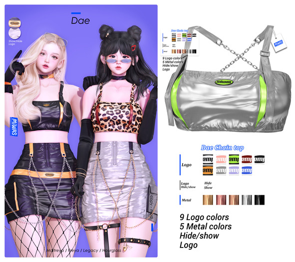 MIWAS / Dae Chain top #Silver