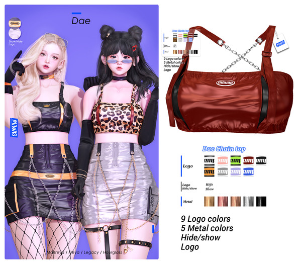 MIWAS / Dae Chain top #Red