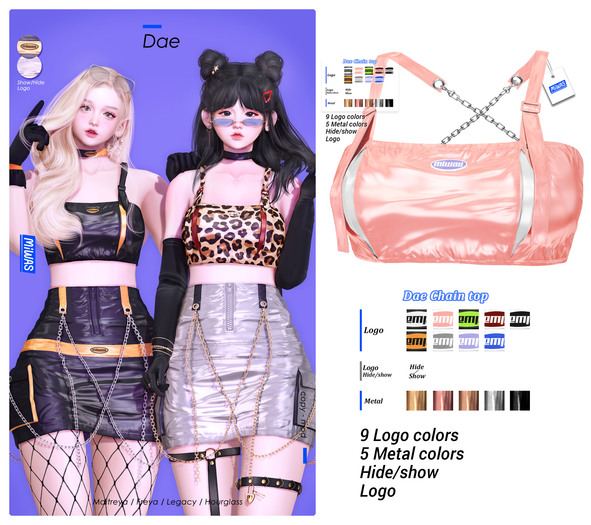 MIWAS / Dae Chain top #Pink