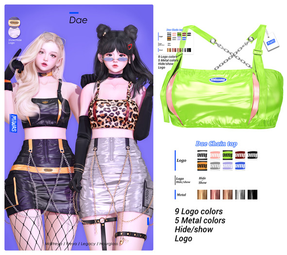 MIWAS / Dae Chain top #NeonGreen