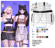 MIWAS / Dae Chain skirt #White