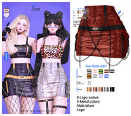 MIWAS / Dae Chain skirt #Red