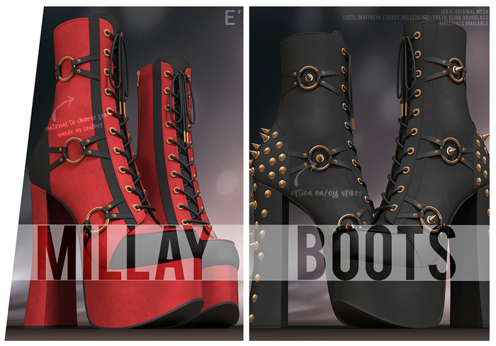 [Enchante'] - Millay Boots - BASE PACK