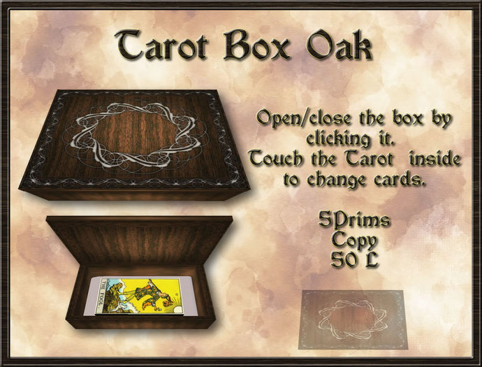 ***TG*** Tarot Box Oak (BAG)